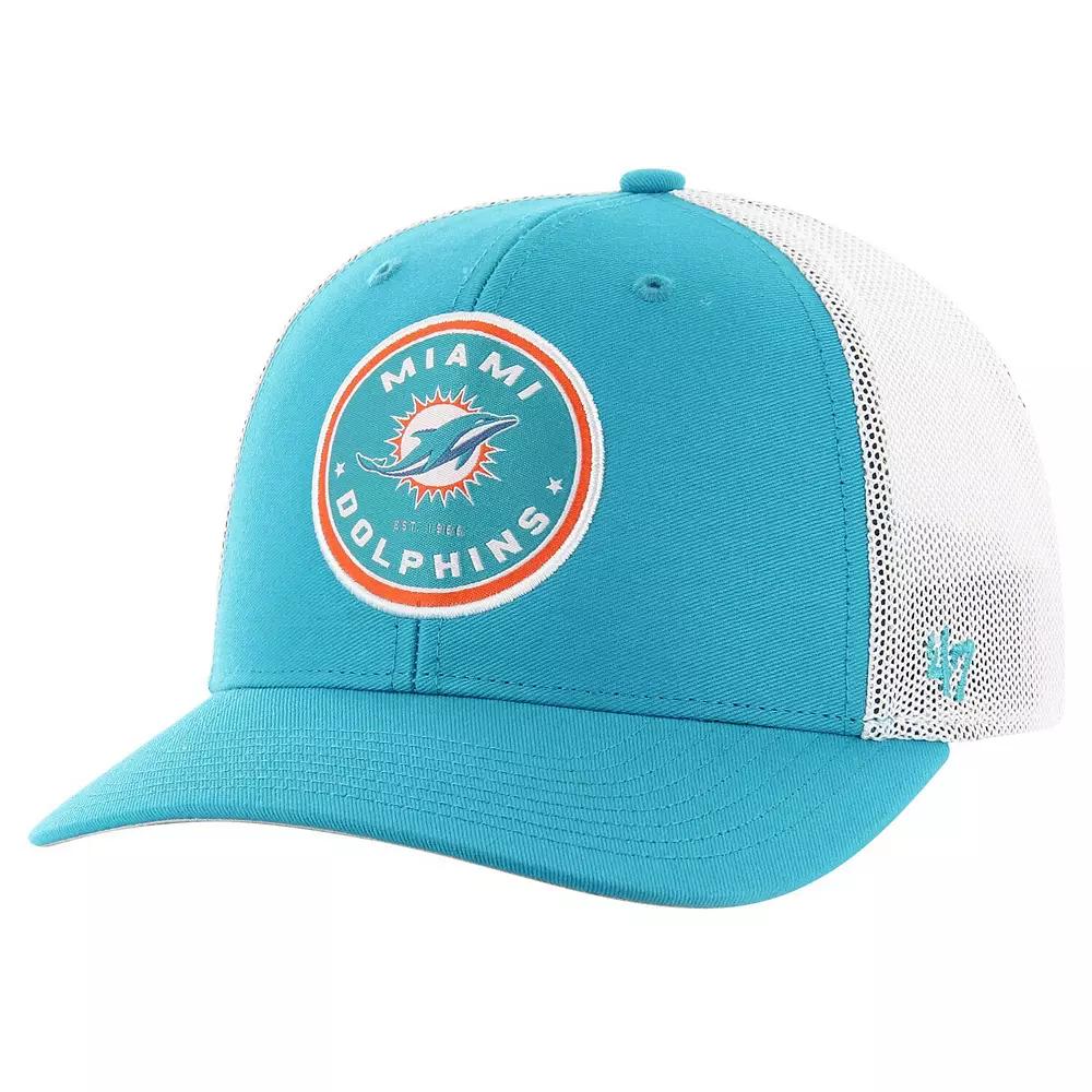 Men's '47 Aqua Miami Dolphins Disclose Trophy Stretch Fit Hat,  Product Image