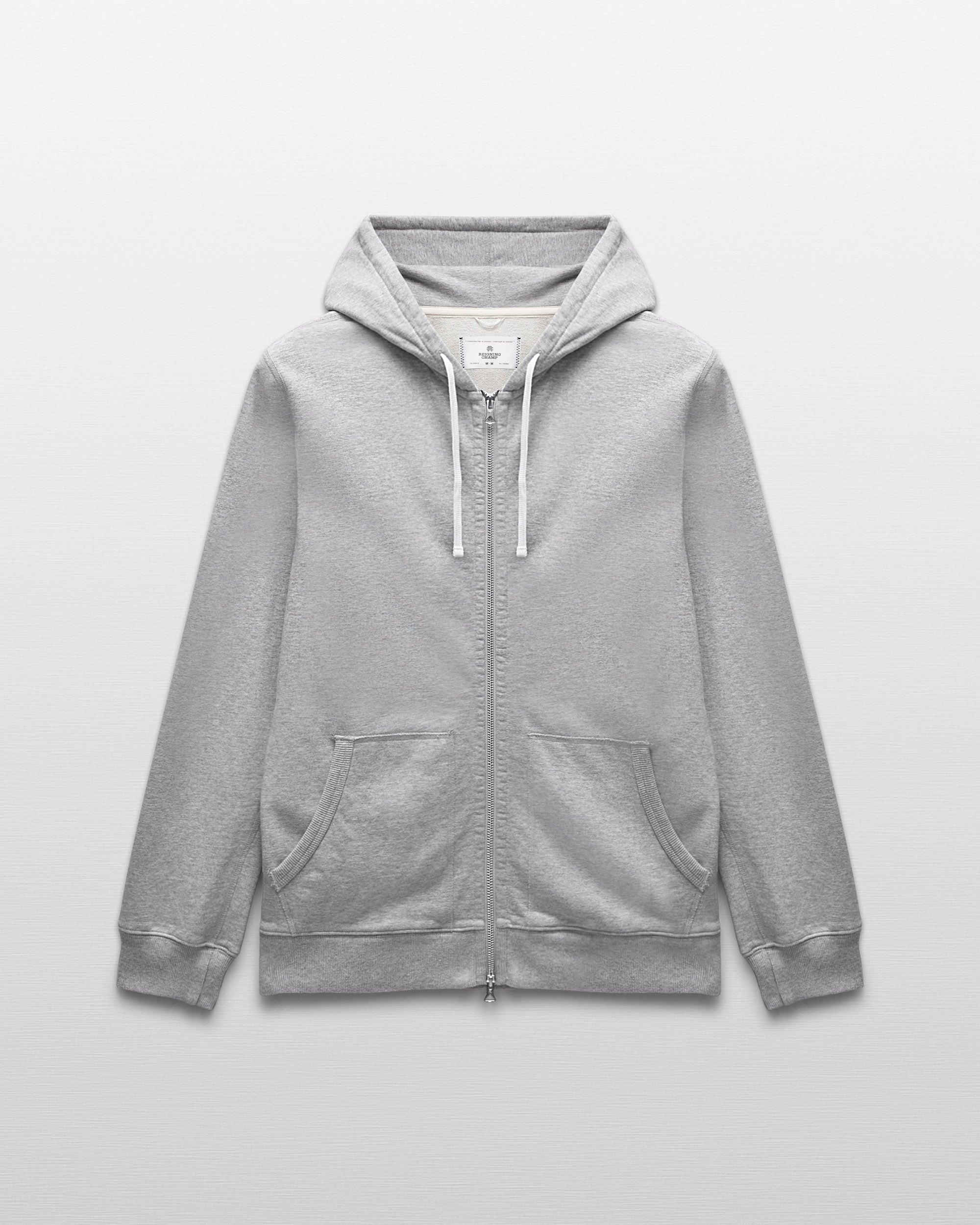 Midweight Terry Classic Full Zip Hoodie - Vault Male Product Image