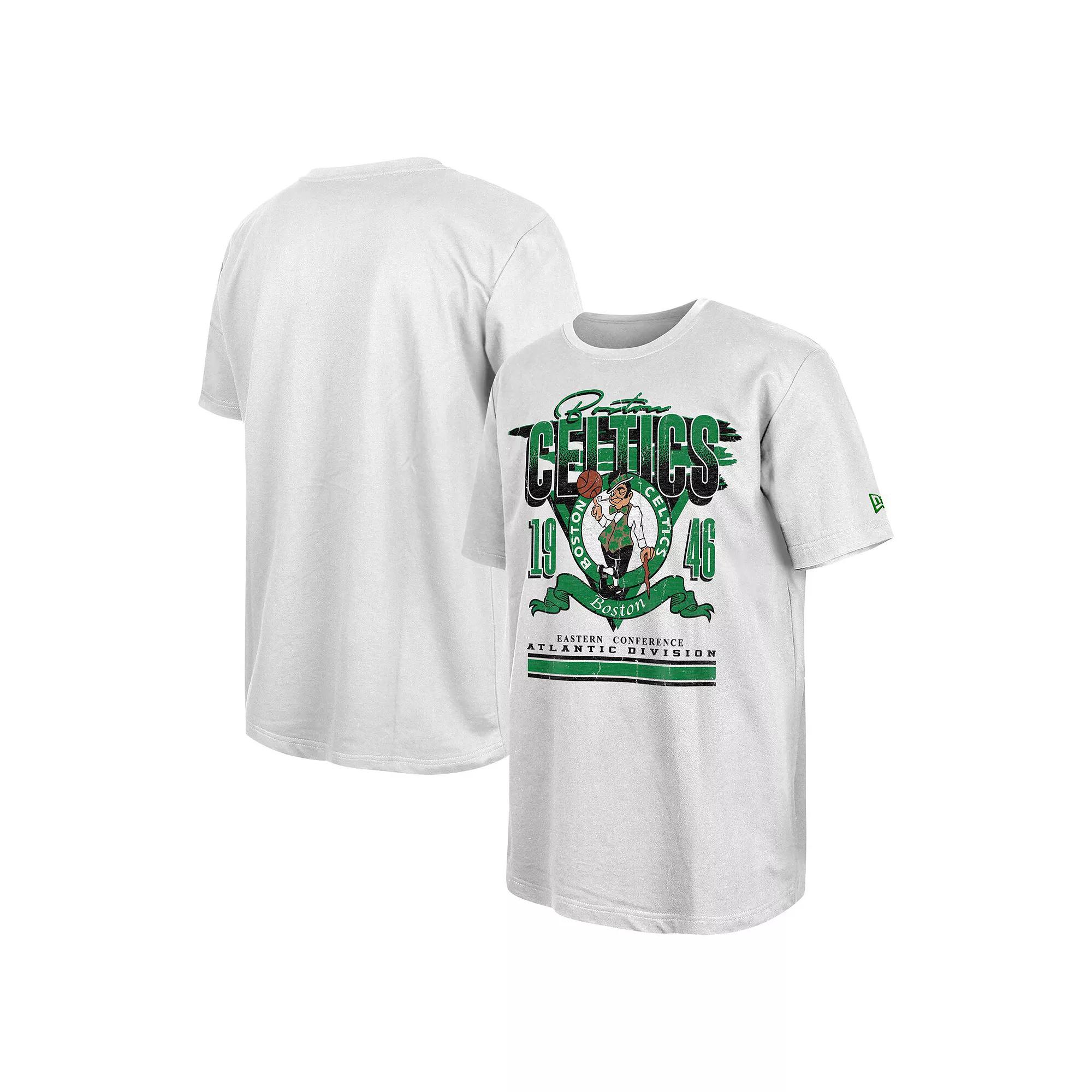 Men's New Era White Boston Celtics Sport Classics Oversized T-Shirt, Size: Small Product Image