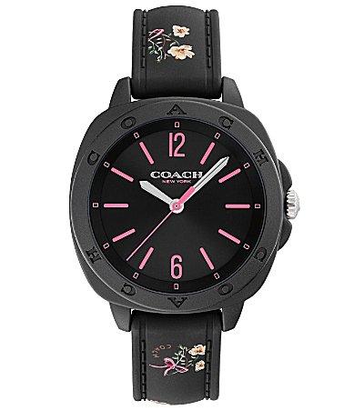 COACH Womens Kitt Quartz Analog Silicone Strap Watch Product Image