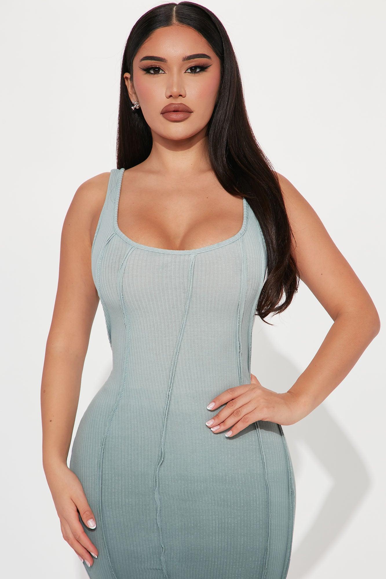 Talli Tie-Dye Midi Dress - Teal/combo Product Image