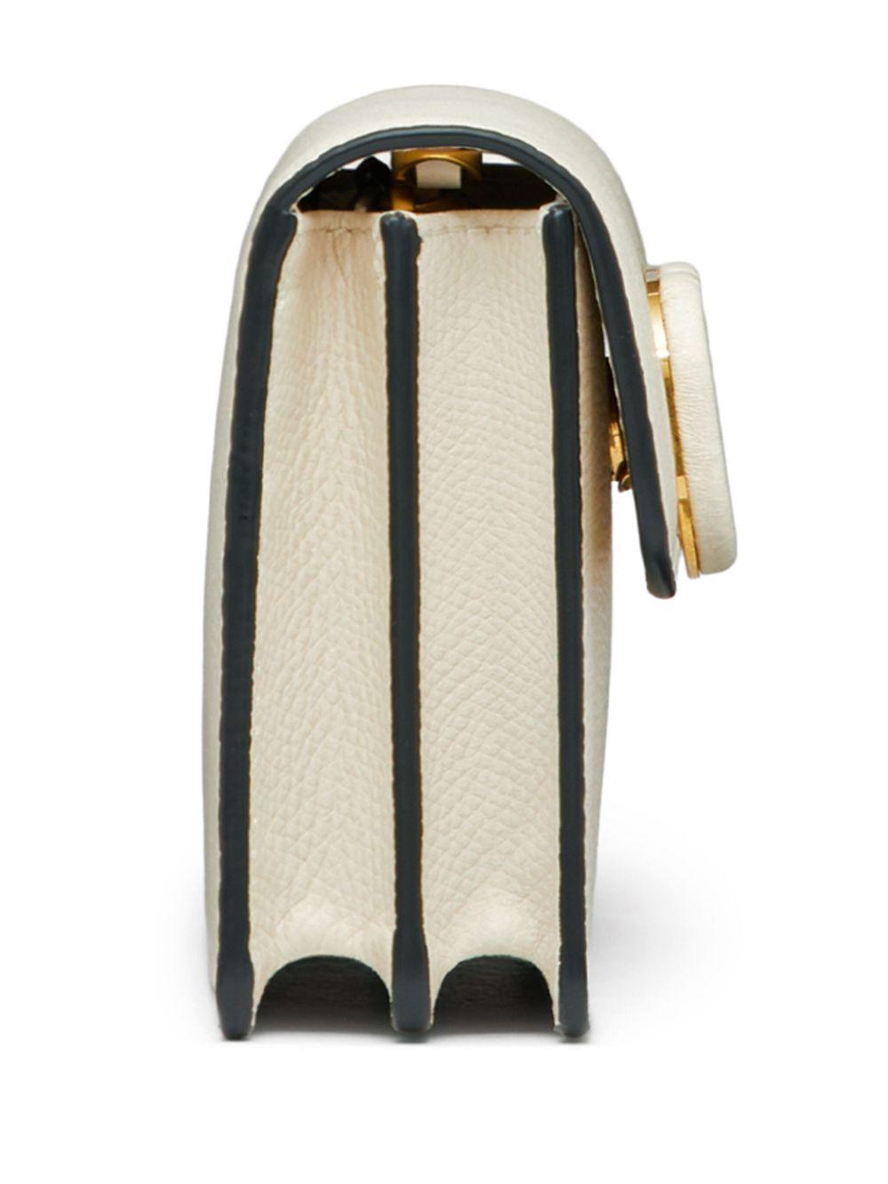 VLogo Signature leather chain wallet Product Image