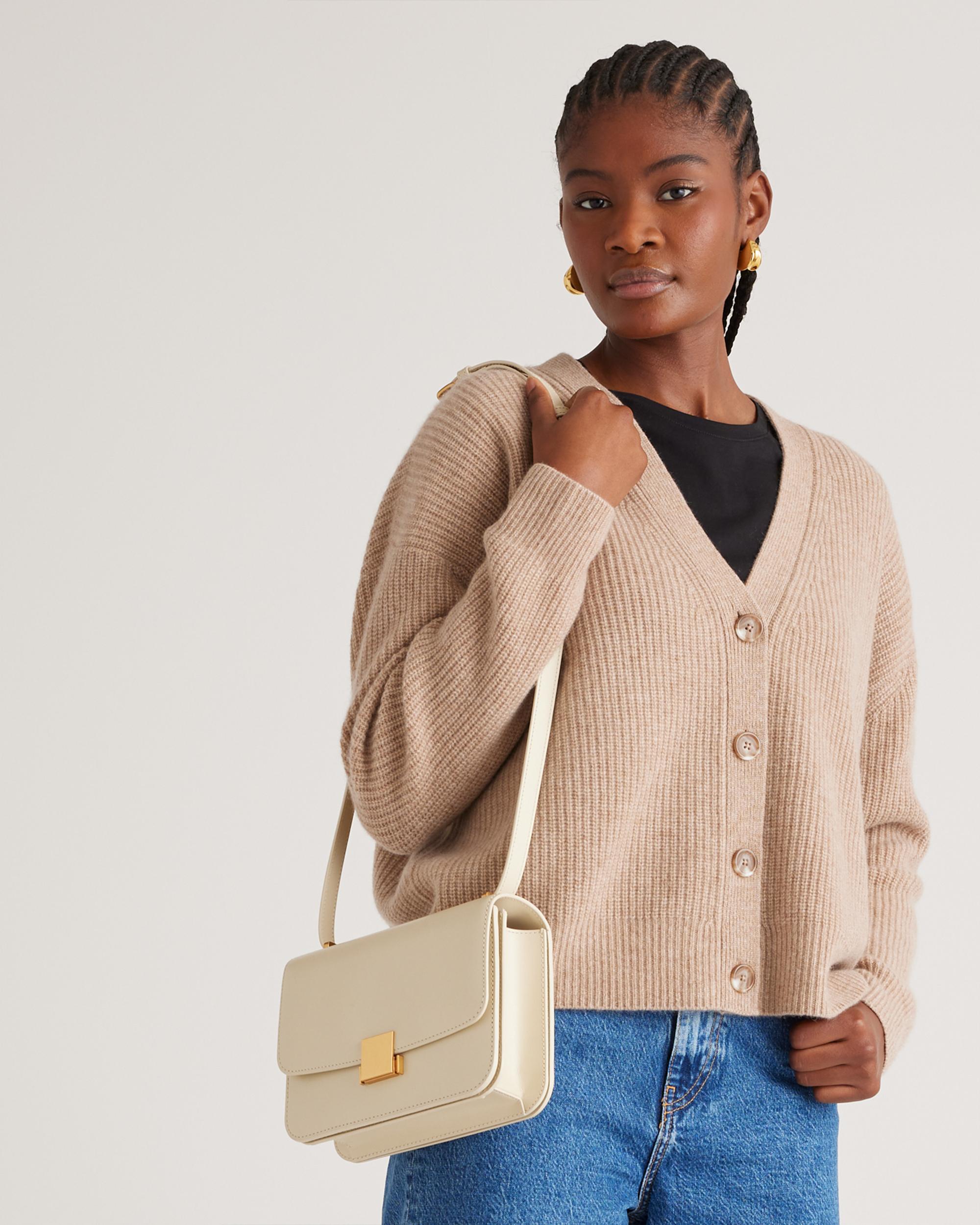 Quince | Women's Italian Leather Box Shoulder Bag Product Image