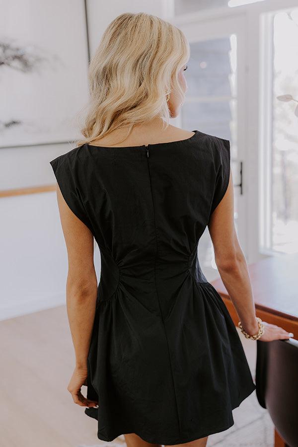 Cheers To Happiness Mini Dress in Black Product Image