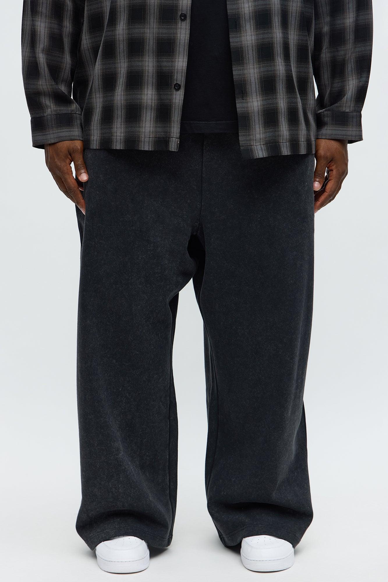 Tyson Baggy Washed Pants - Black Wash Male Product Image