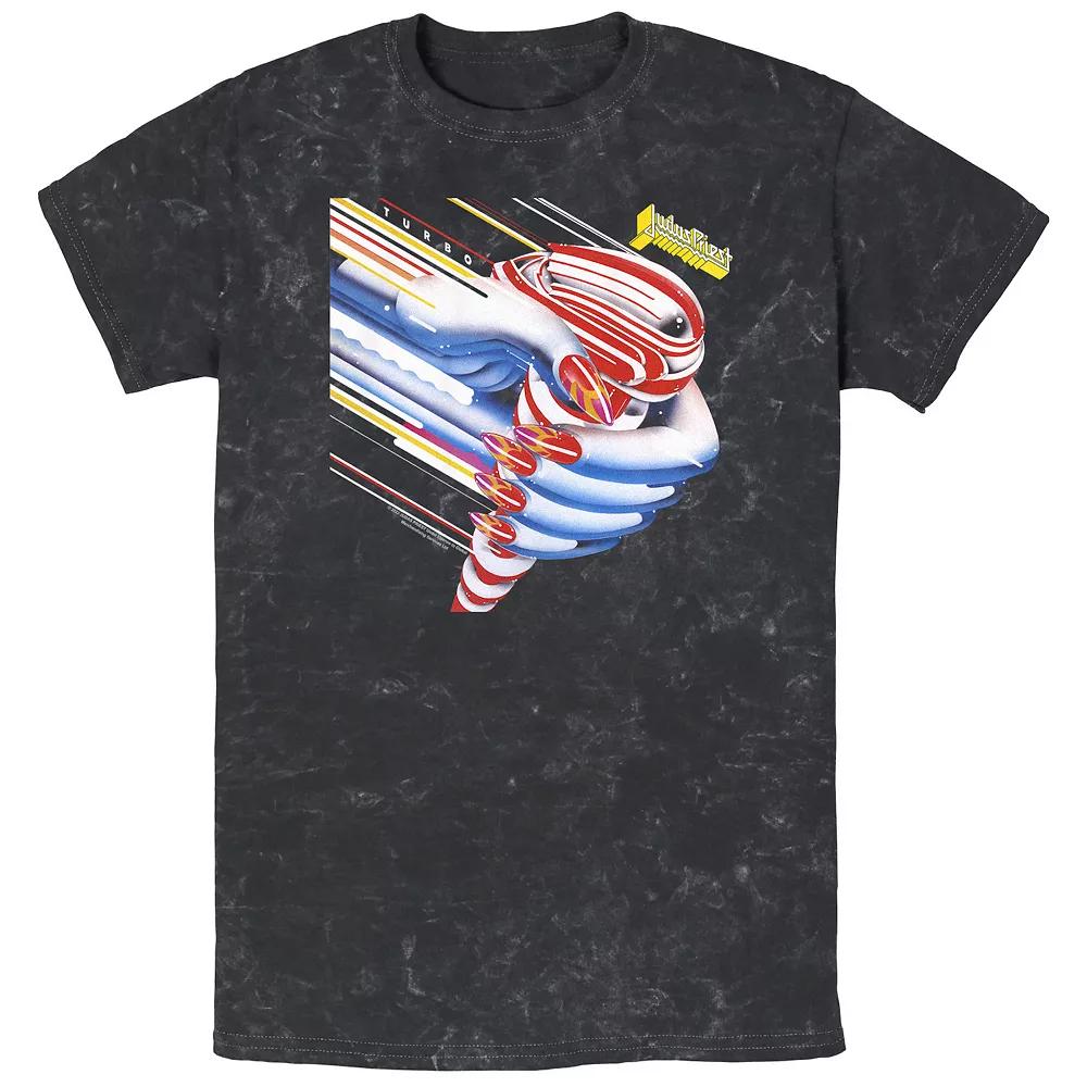 Men's Judas Priest Turbo Mineral Wash Graphic Tee,  Product Image