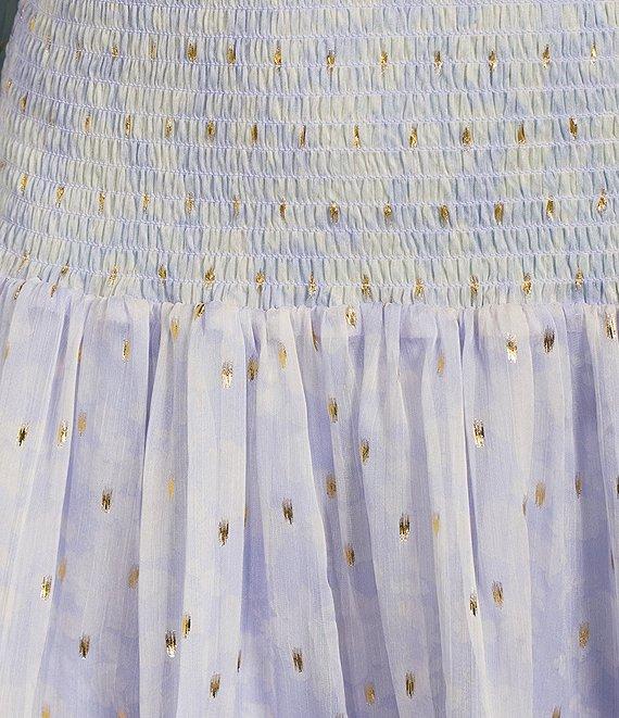 C&V Chelsea & Violet Printed Smocked Waist Mini Dress Product Image