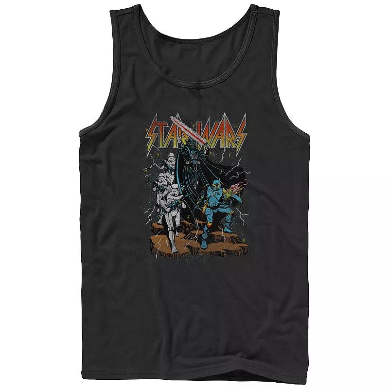 Men's Star Wars Dark Side Metal Poster Graphic Tank Top, Size: XL, Black Product Image