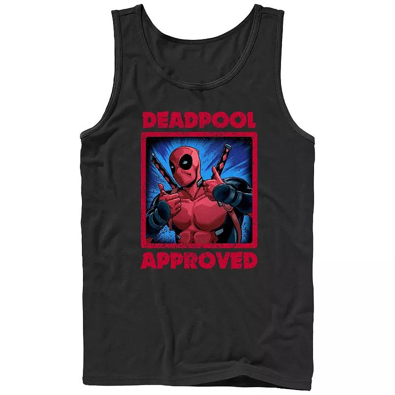 Men's Marvel Deadpool Approved Poster Graphic Tank, Size: Large, Black Product Image