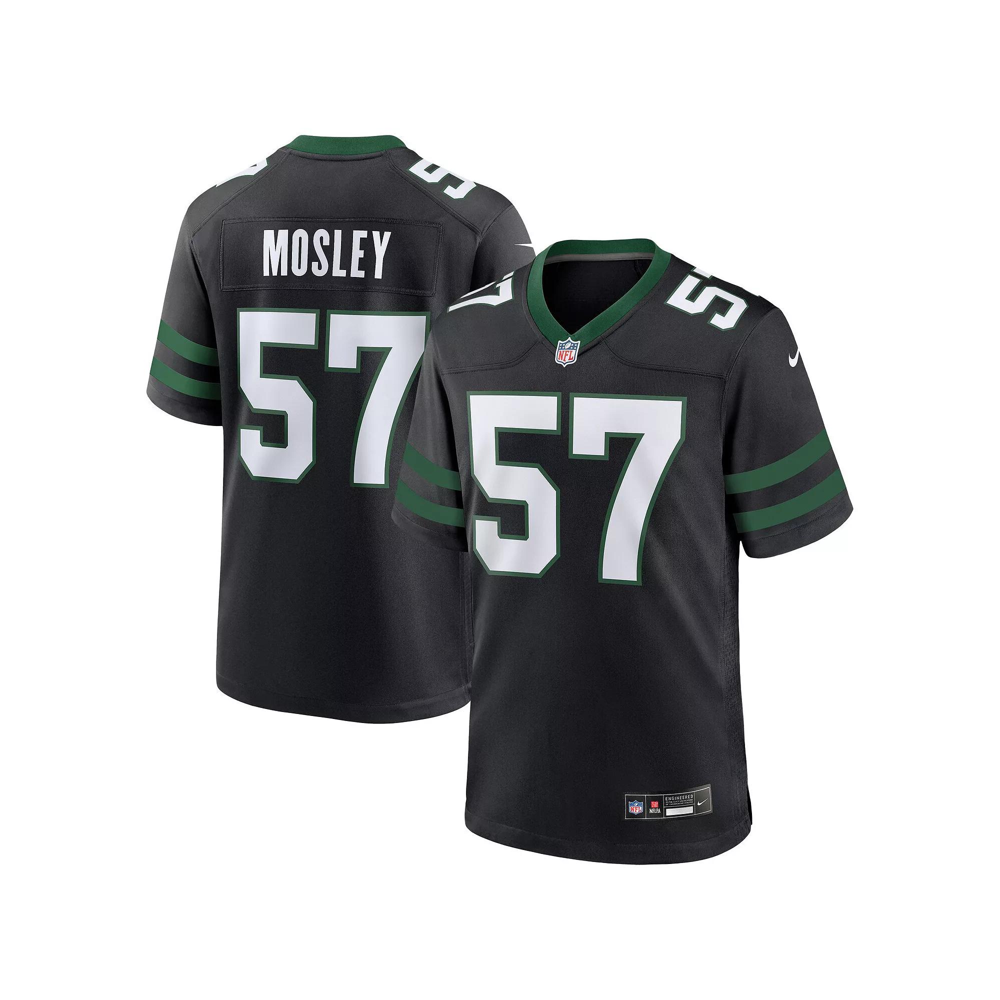 Men's Nike C.J. Mosley Legacy Black New York Jets Alternate Game Jersey,  Product Image