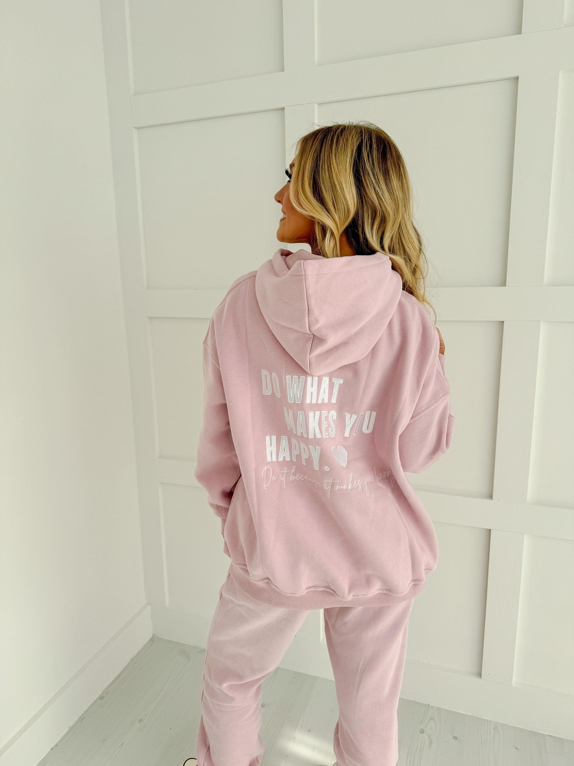 Mauve Mist Do What Makes You Happy Hoodie Product Image
