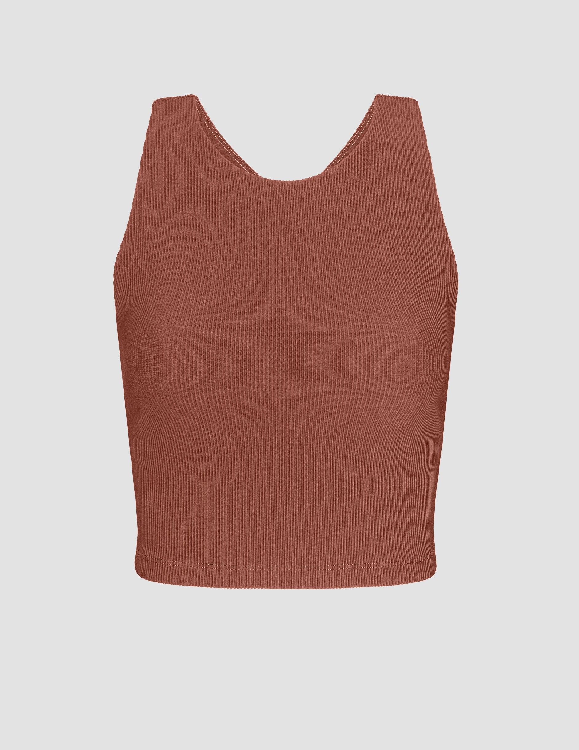 Refocus Ribbed Cropped Tank Product Image