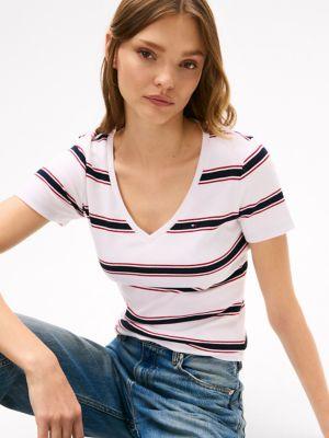 V-Neck Stripe Favorite T-Shirt Product Image