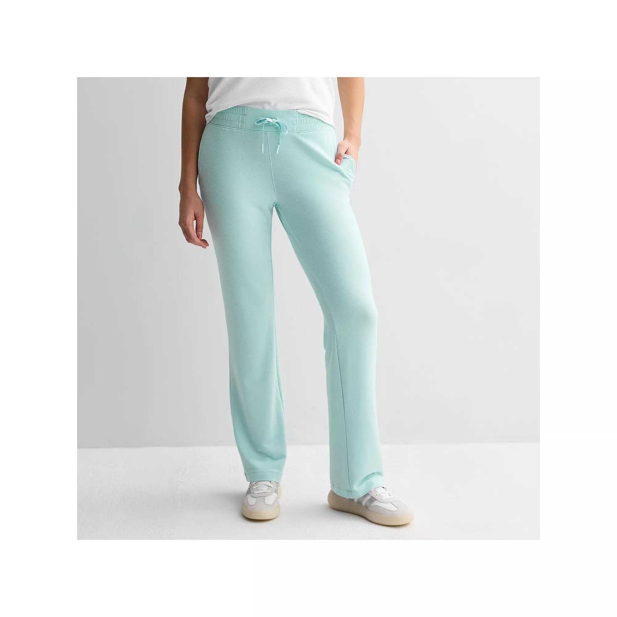 Women's Tek Gear® French Terry Open Hem Pant, Size: XXL, Hail Blue Product Image