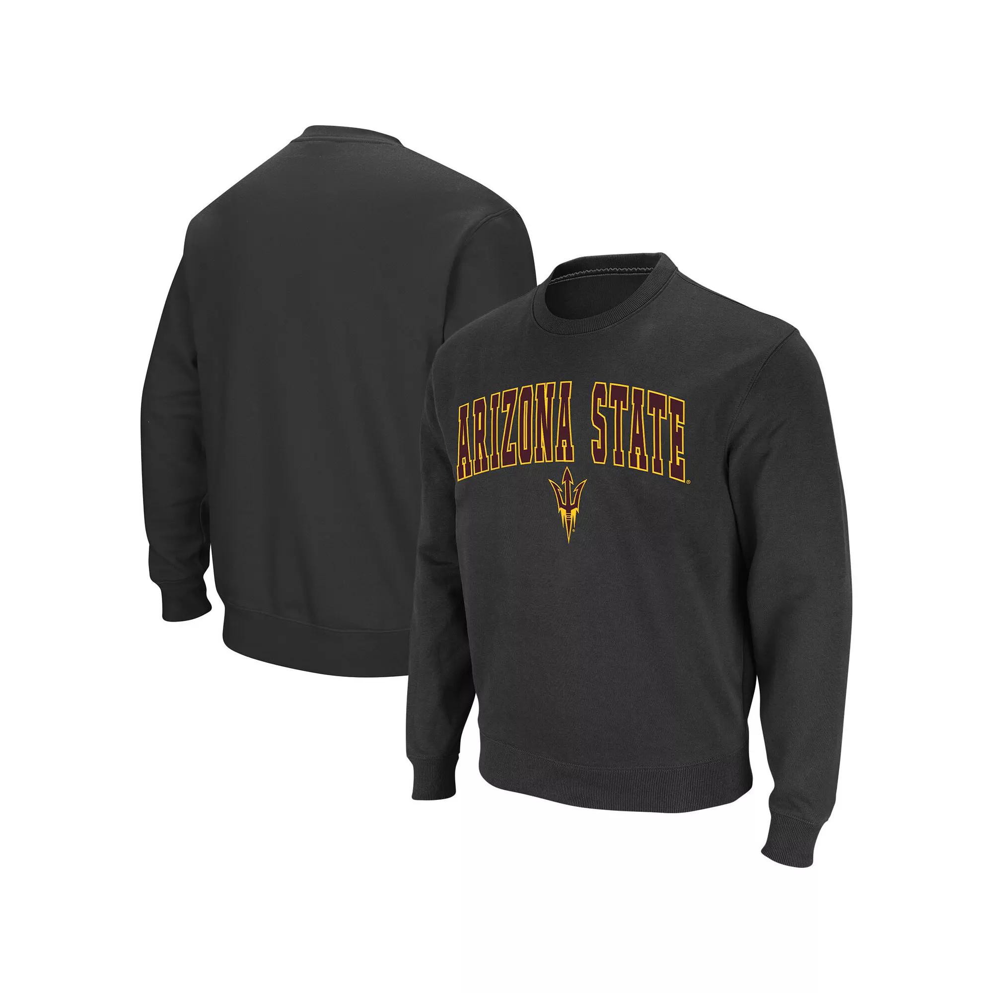 Men's Colosseum Black UCF Knights Arch Over Logo Pullover Sweatshirt,  Product Image