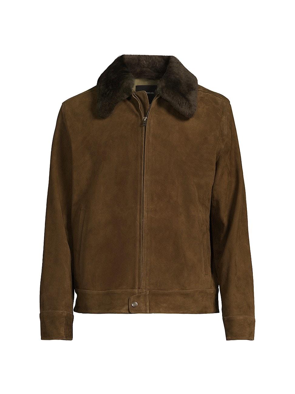 Men's Suede Short Jacket Product Image
