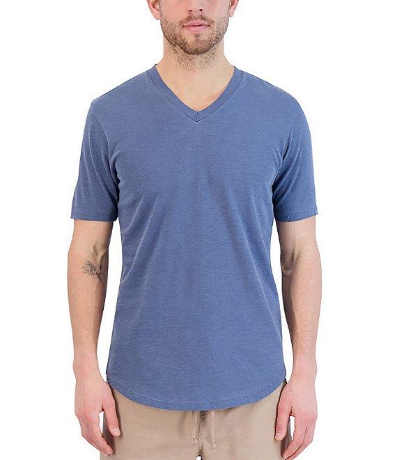 Goodlife Sun-Faded Slub Scallop Short-Sleeve V-Neck T-Shirt Product Image