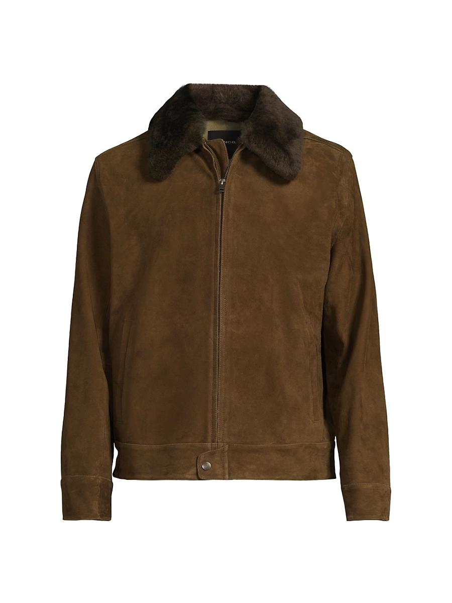 Men's Suede Short Jacket Product Image
