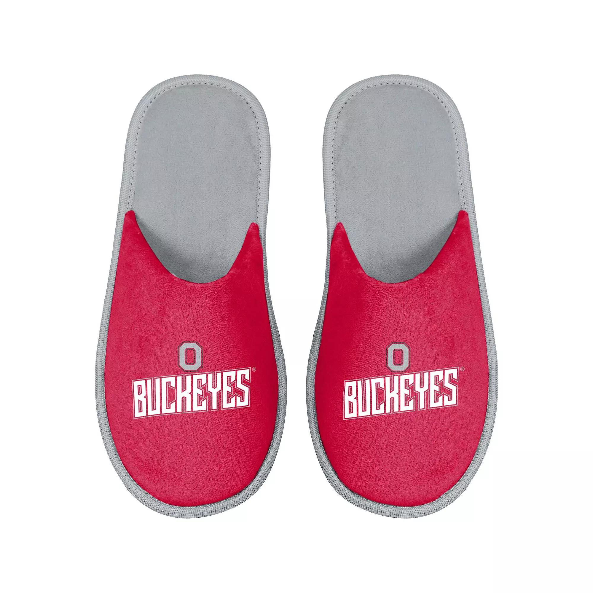 Men's FOCO Ohio State Buckeyes Scuff Slide Slippers, Size: Small, Red Product Image
