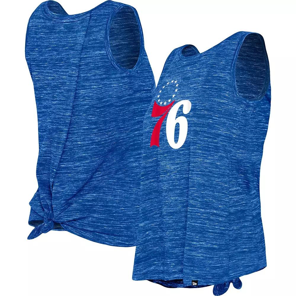 Women's New Era Royal Philadelphia 76ers Space Dye Active Tank Top, Size: Medium, 76r Blue Product Image
