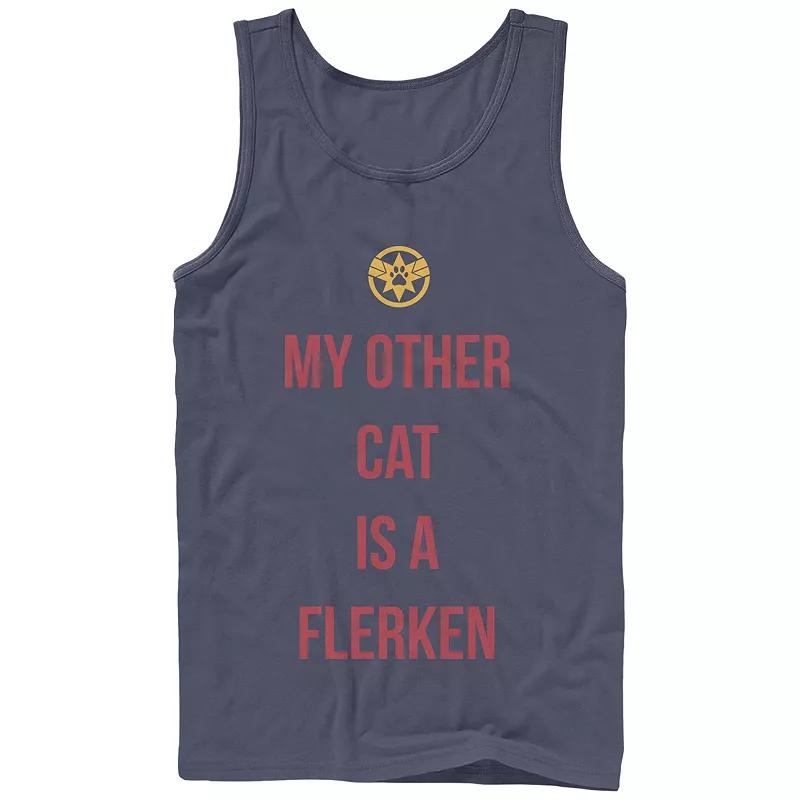 Men's Captain Marvel My Other Cat Is A Flerken Graphic Tank,  Product Image