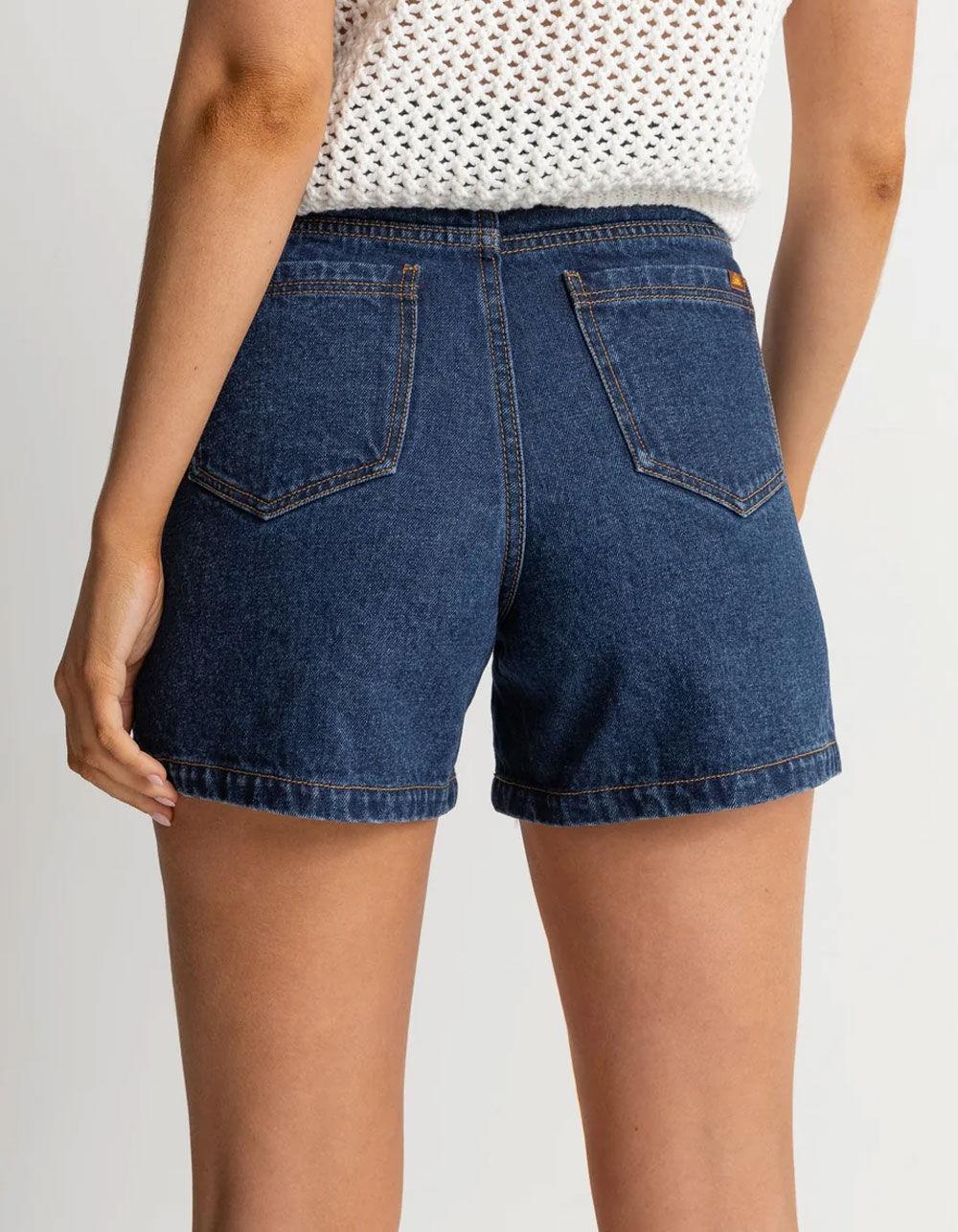 RHYTHM Escape Womens Denim Shorts - DENIM Product Image