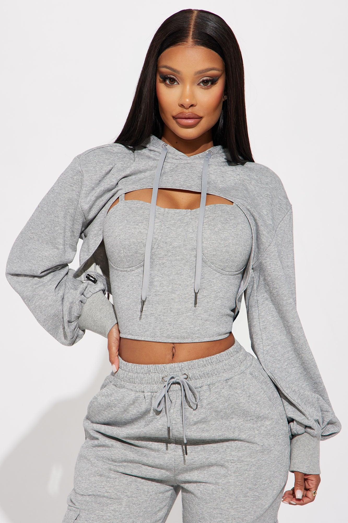 Never Blend In 3 Piece Pant Set - Grey Product Image