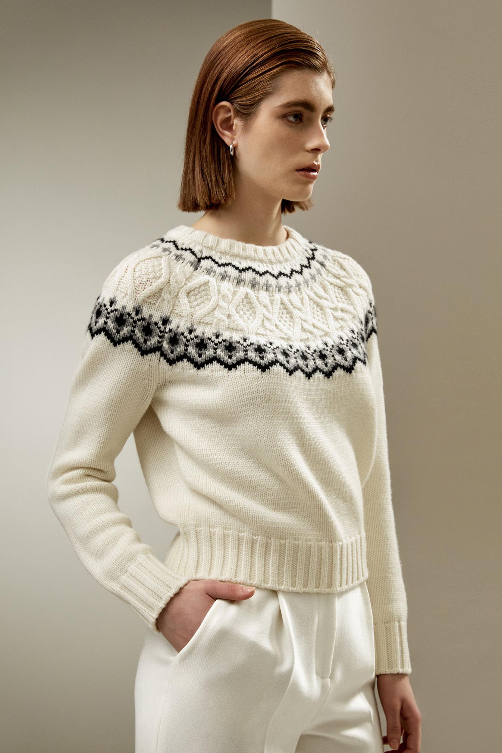 Fair Isle Crewneck Sweater Product Image