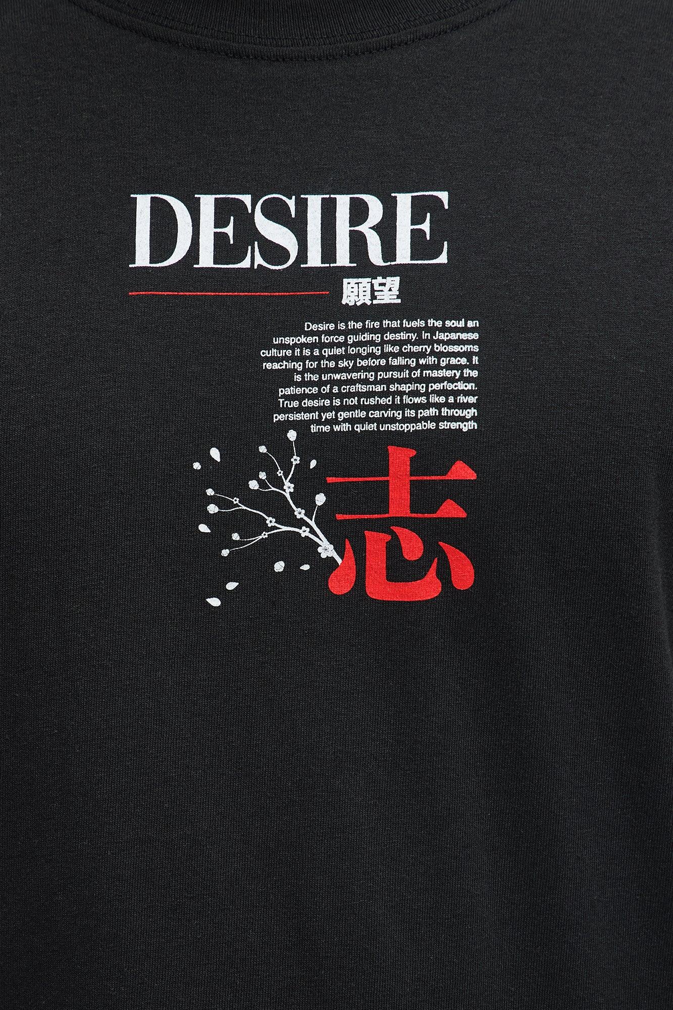 Desire Harmony Short Sleeve Tee - Black Male Product Image