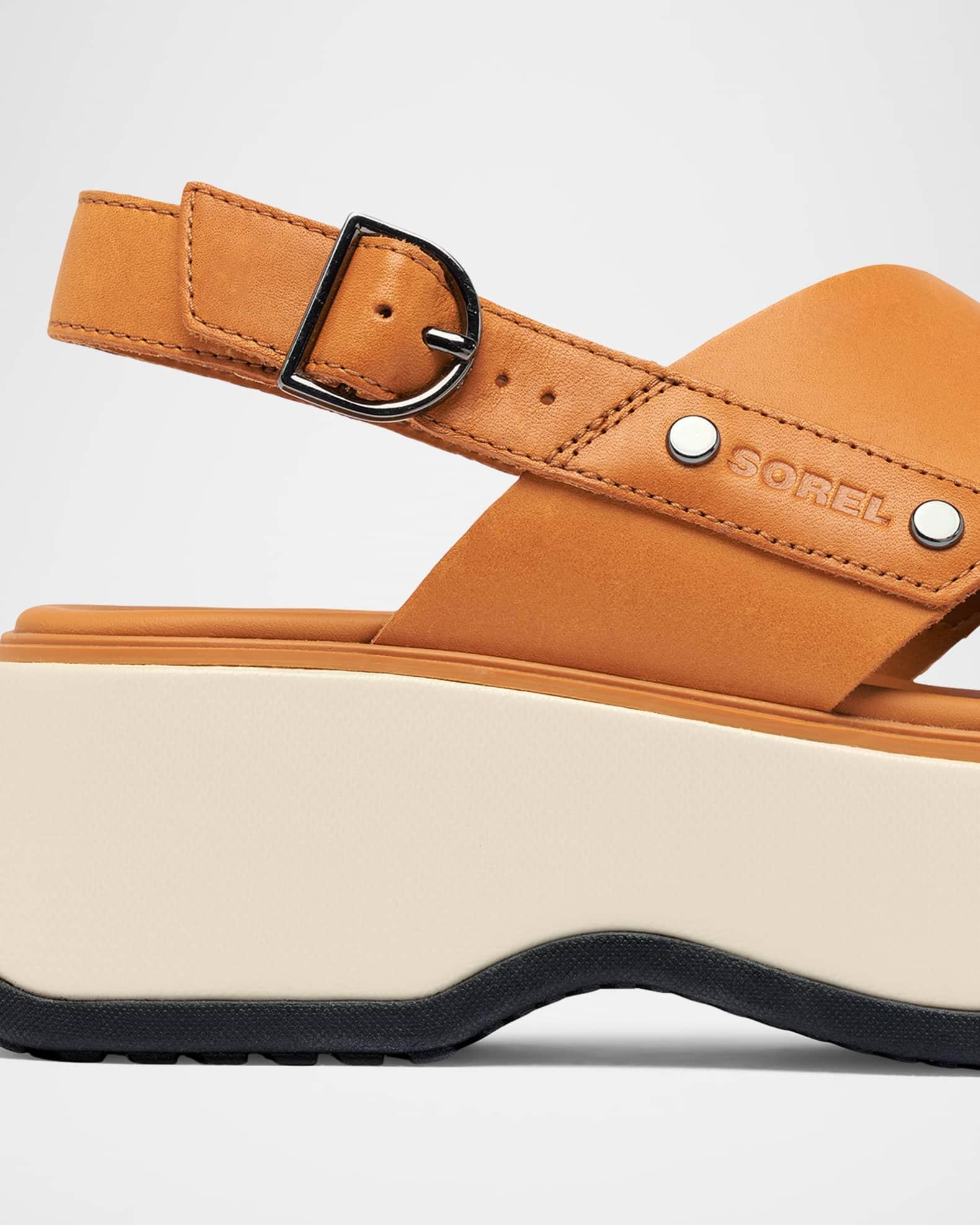 Dayspring Mixed Leather Crossover Comfort Sandals Product Image