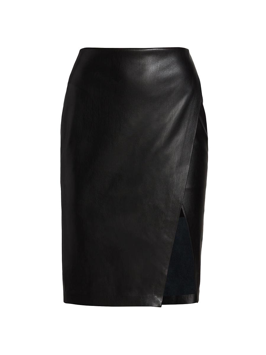 Alice and Olivia Siobhan Faux Wrap Pencil Skirt Product Image