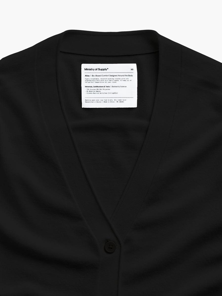 Women's Atlas Air Button-Front Cardigan - Black Female Product Image