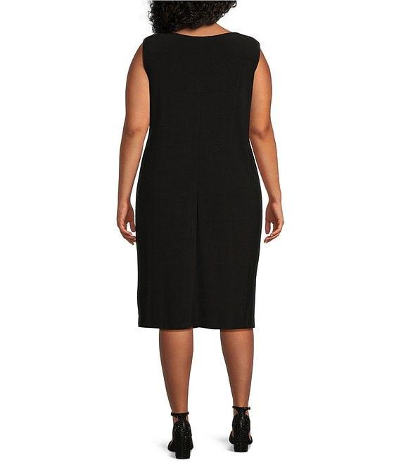 R & M Richards Plus Size Embroidered Soutache Sequin Jacket Dress Product Image