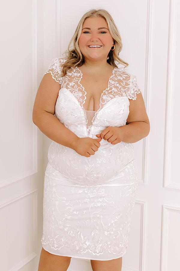 Feel The Spark Embroidered Mini Dress Curves Product Image