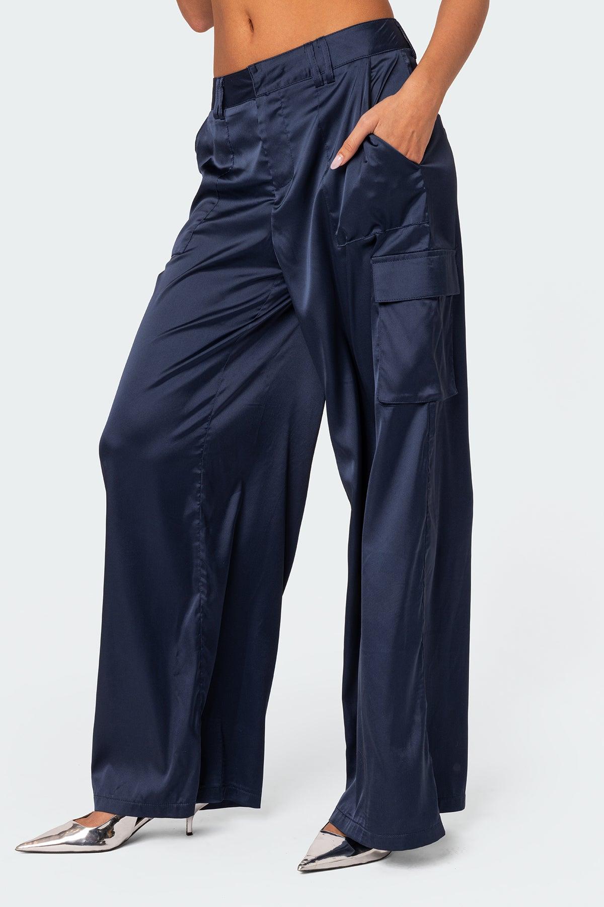 Kelsey Satin Effect Trousers Product Image
