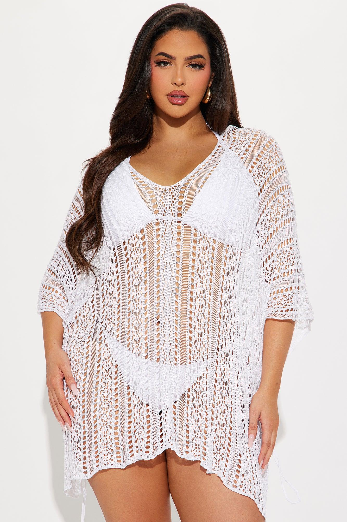 Althea Swim Cover Up - White Product Image
