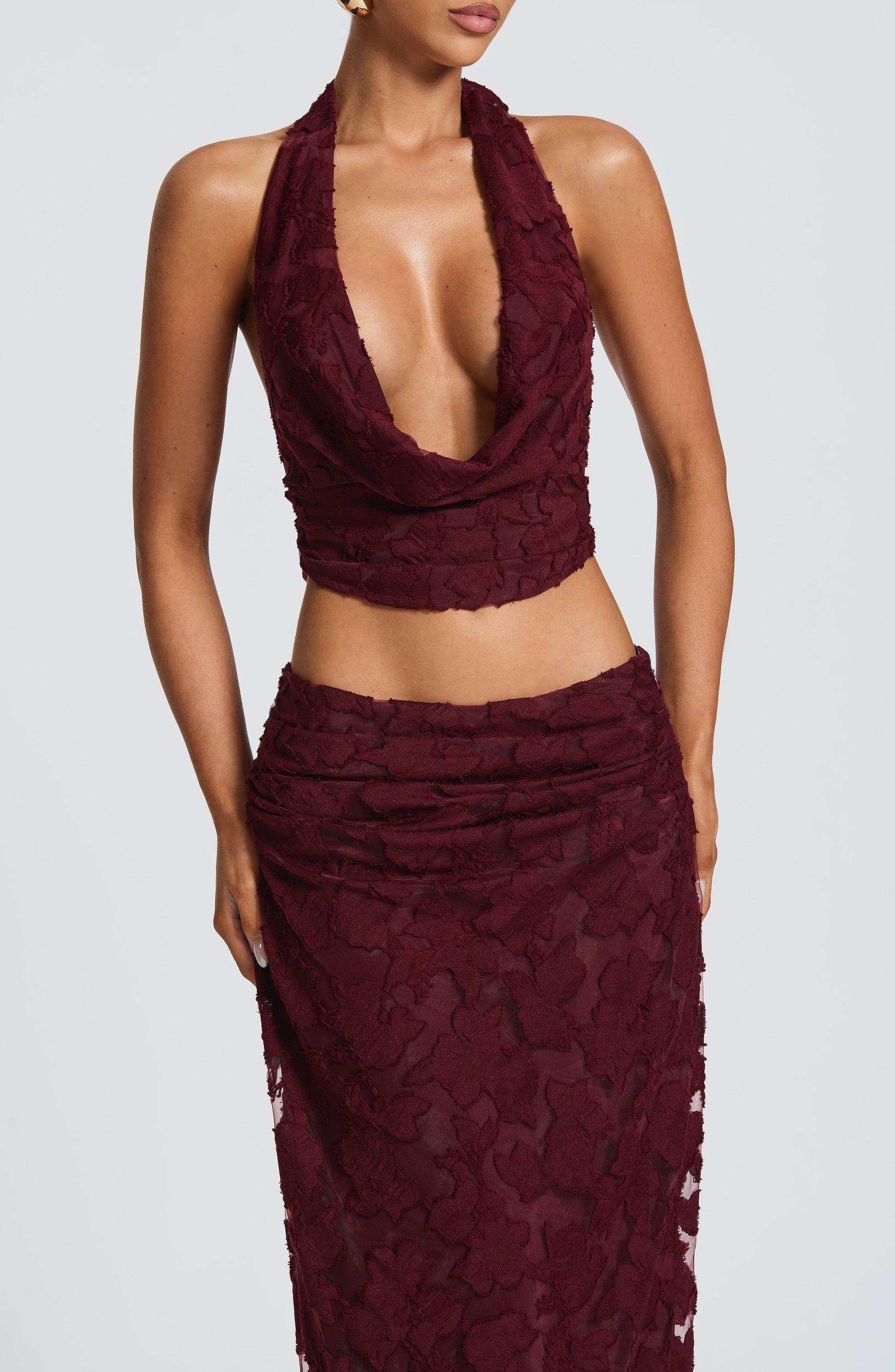 Myra Top - Cherry Lacquer Product Image