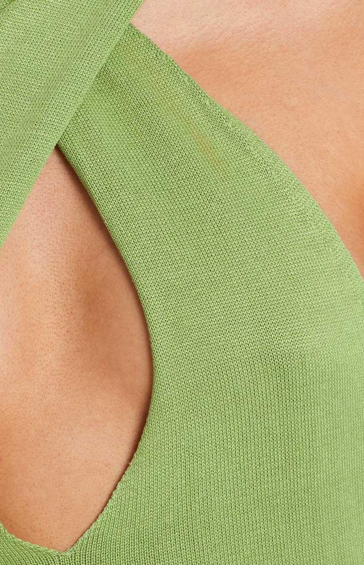 Flirtini Halter Dress Green Product Image