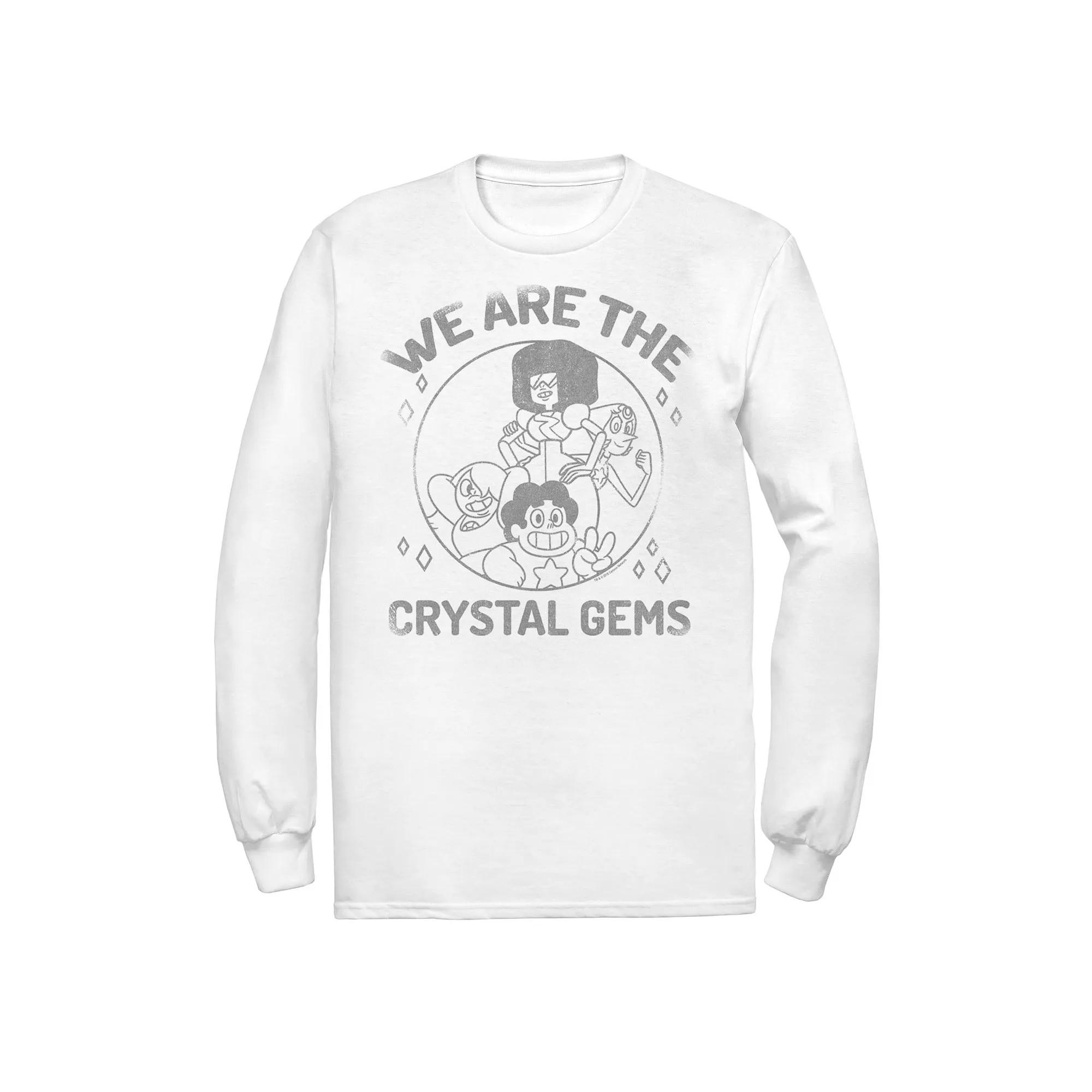 Men's Cartoon Network Steven Universe Crystal Gems Group Shot Long Sleeve Tee,  Product Image