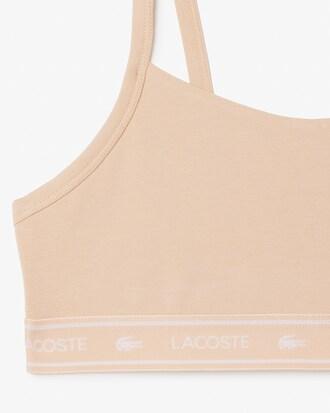 Stretch Cotton Logo Band Bralette Product Image