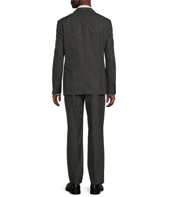 Hart Schaffner Marx Chicago Classic Fit Flat Front Solid Linen Blend 2-Piece Suit Product Image