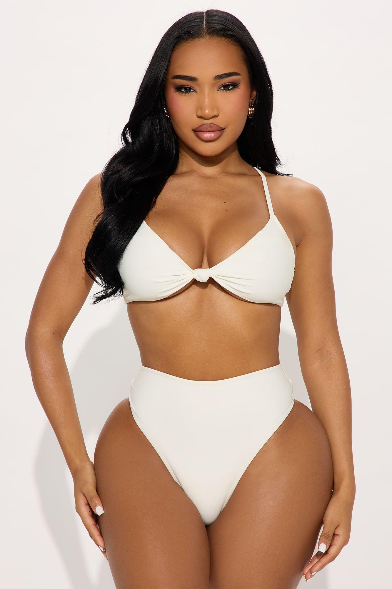 Christina Floral Lace 3 Piece Bikini Sarong Set - Ivory Product Image