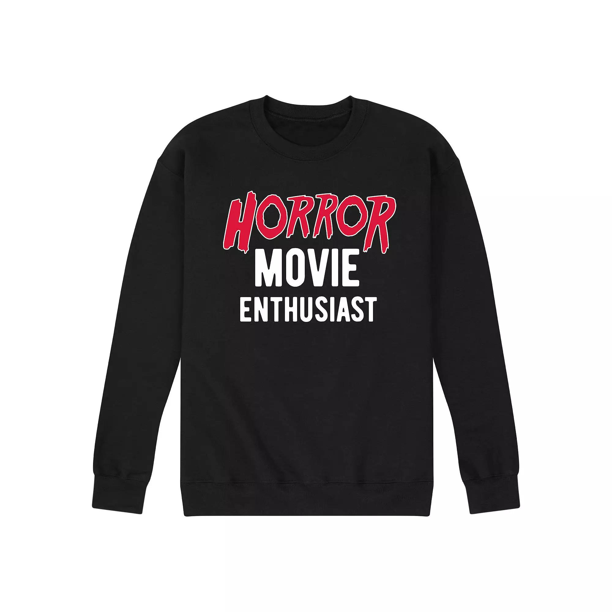 Men's Horror Movie Enthusiast Sweatshirt,  Product Image