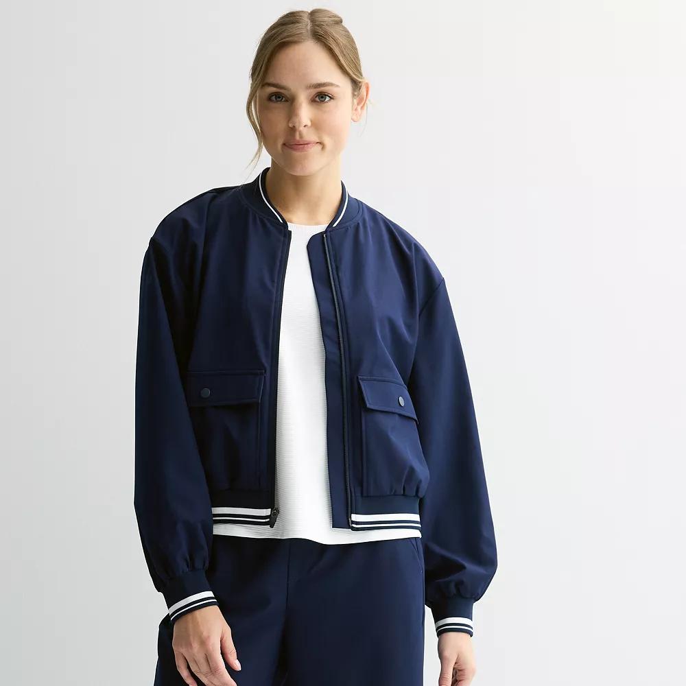 Women's Tek Gear® Sport Gear Woven Bomber Jacket,  Product Image