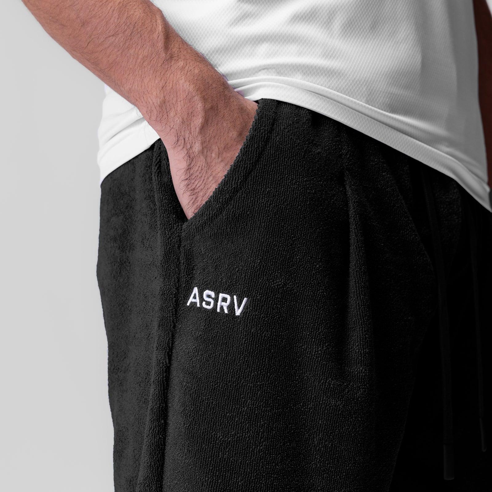 1094. Towel Terry Relaxed Short - Black Product Image