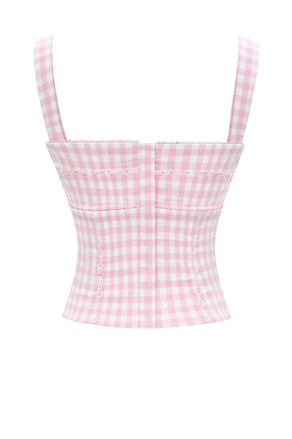Lottie  strawberry shortcake gingham corset - sale Product Image
