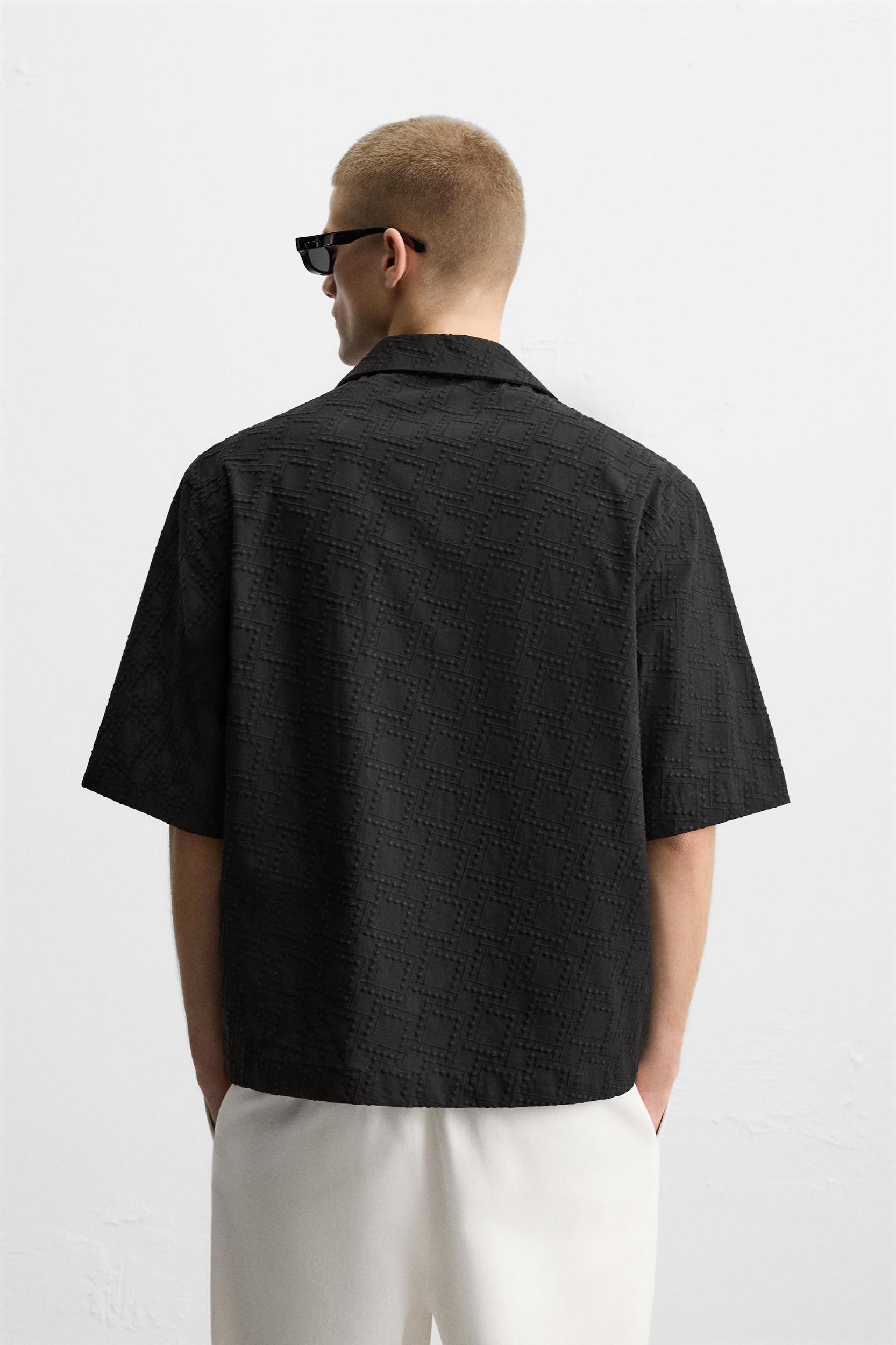 GEOMETRIC EMBROIDERED SHIRT Product Image