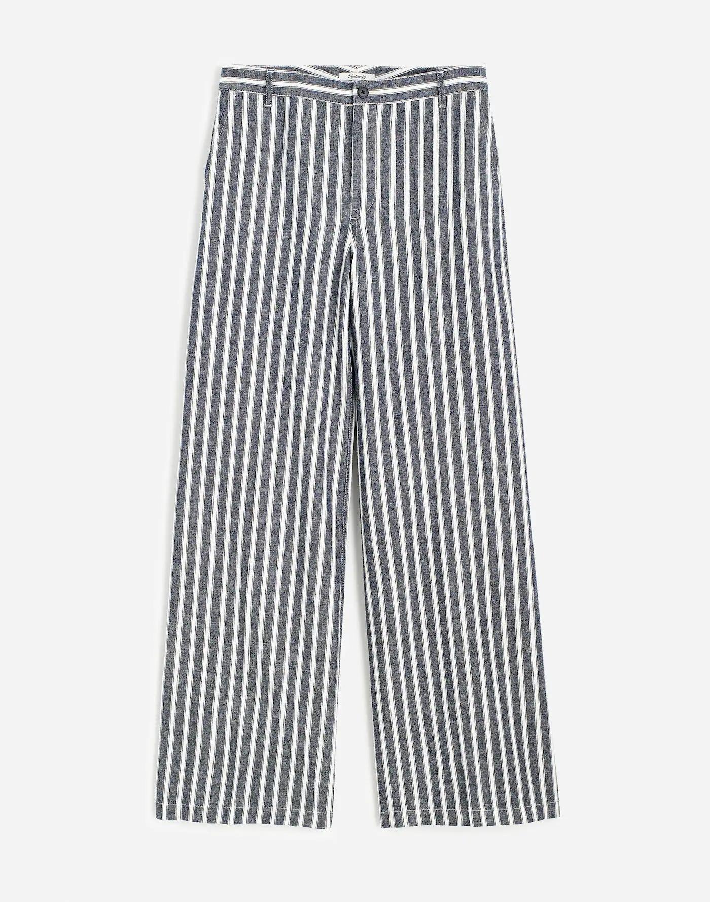 The Tall Zoe Relaxed Wide Pant in Linen-Cotton Blend Product Image