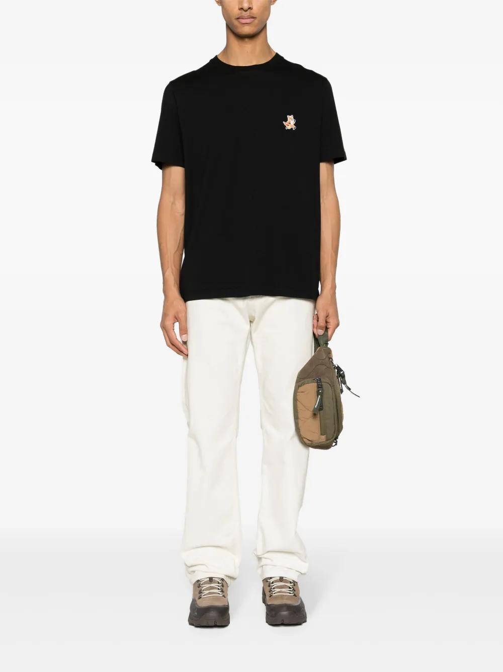 fox-patch cotton T-shirt Product Image