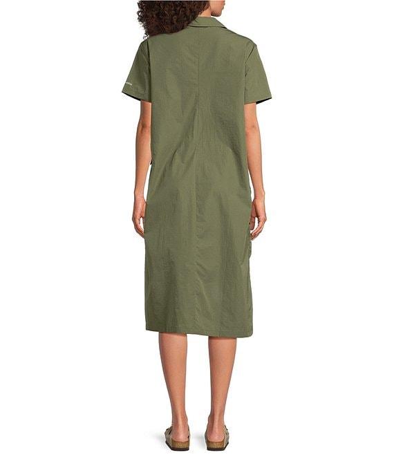 Columbia Elevated View Utility Point Collar Short Sleeve Pocketed Fit & Flare Dress Product Image